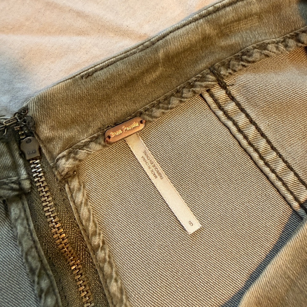 Free People Camo Mini Skirt - Picture 2 of 6